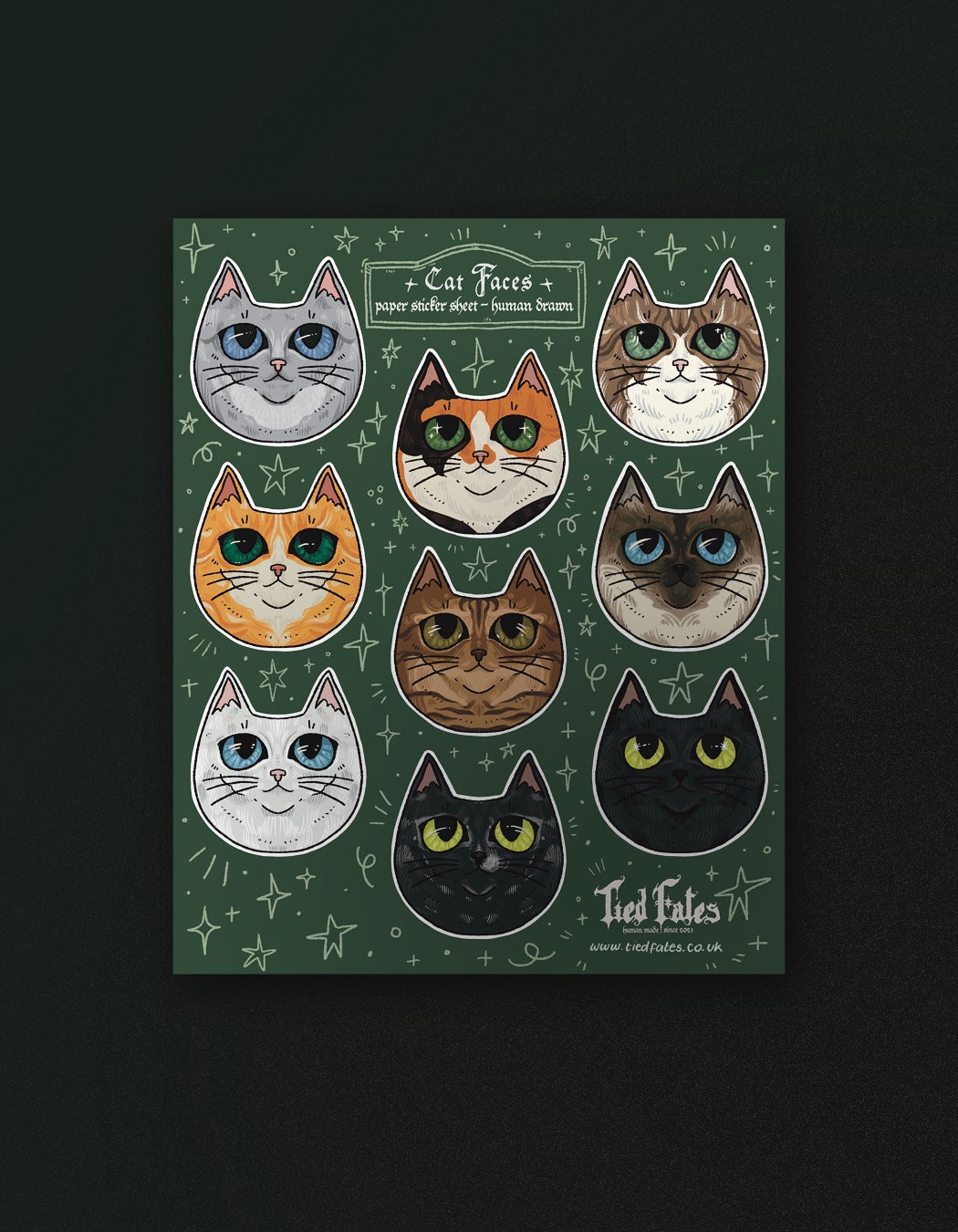 Cat Face - Sticker Sheet