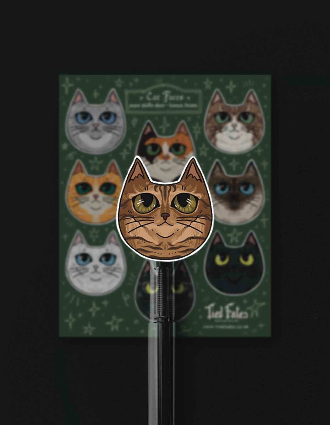 Cat Face - Sticker Sheet