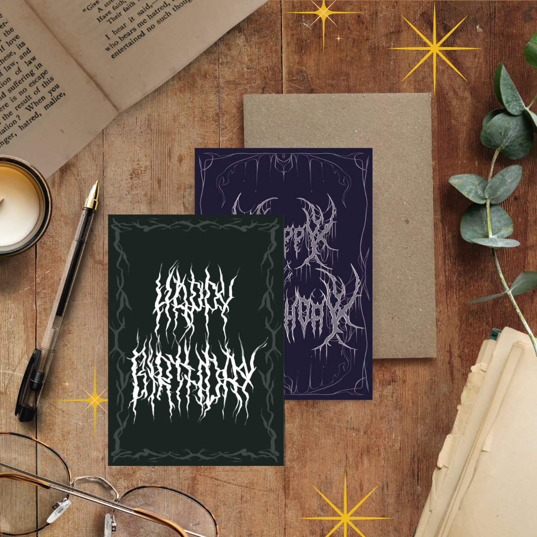 Metal Birthday Card Set