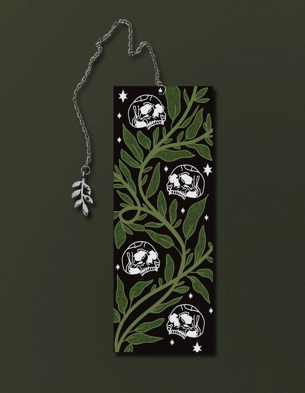 Dark Skull - Chain Bookmark