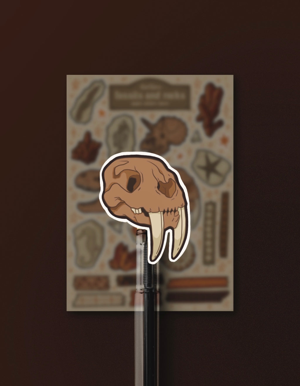 Fossils and Rocks Sticker Sheet