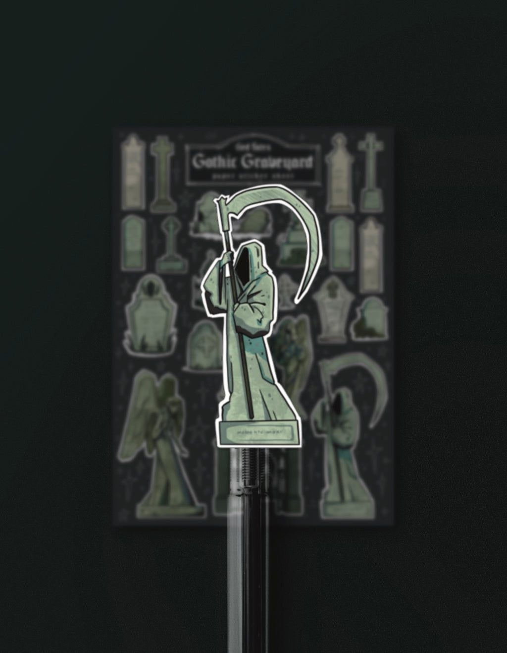 Gothic Graveyard Sticker Sheet