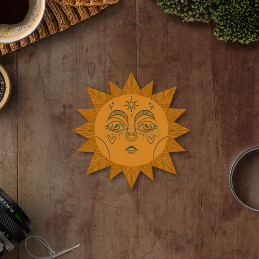 Fairytale Sun, Die Cut Sticker