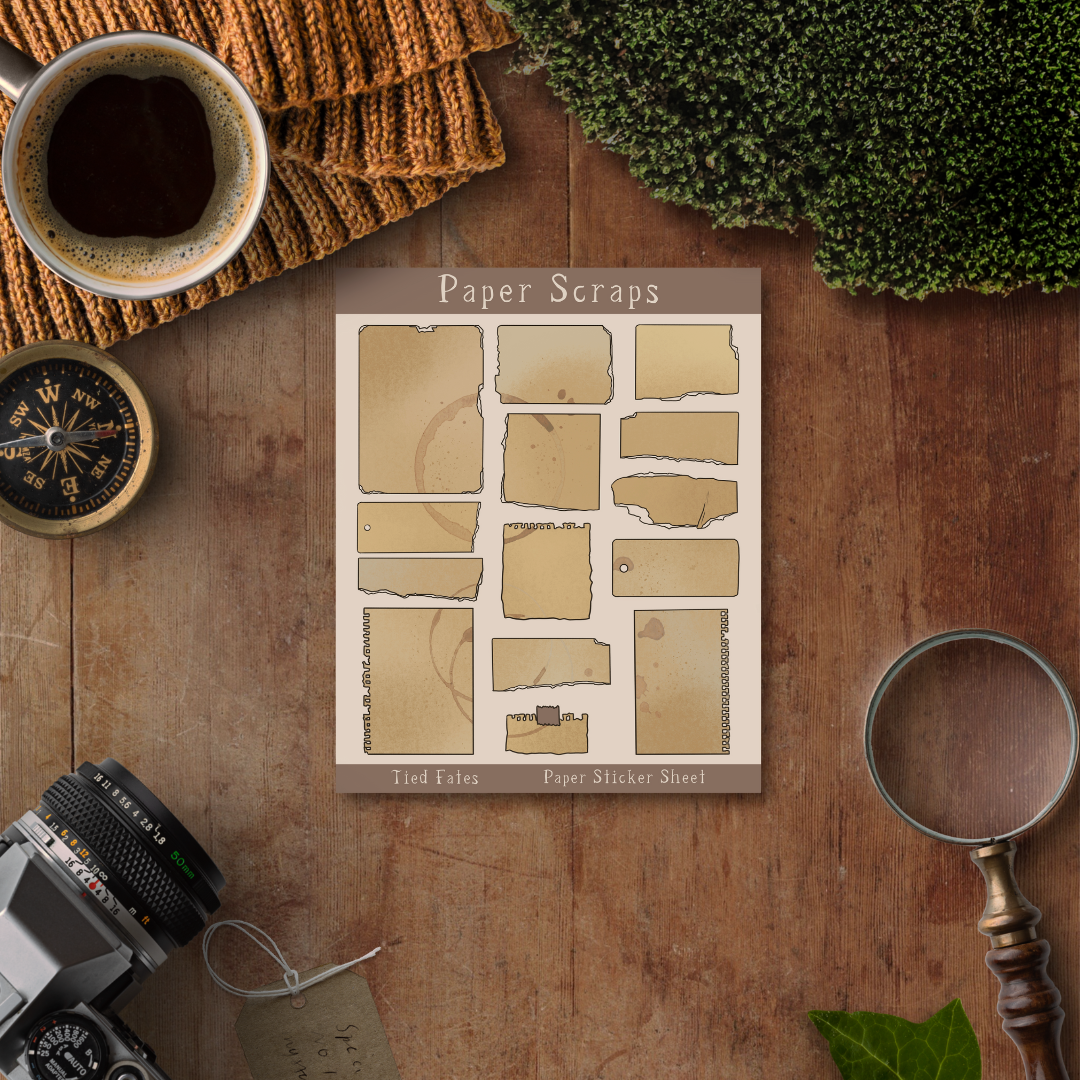 Paper Scraps Sticker Sheet