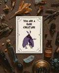 You Are a Rare Creature - Mothman Love Card
