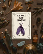 You Are a Rare Creature - Mothman Love Card