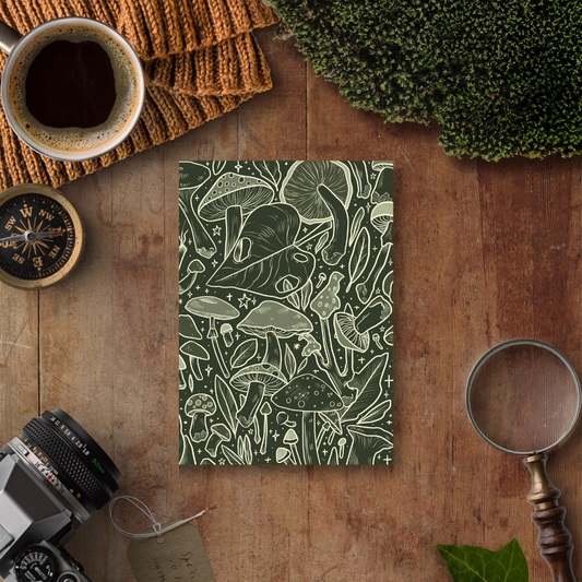 -PREORDER- Green Shrooms, A5 Notebook