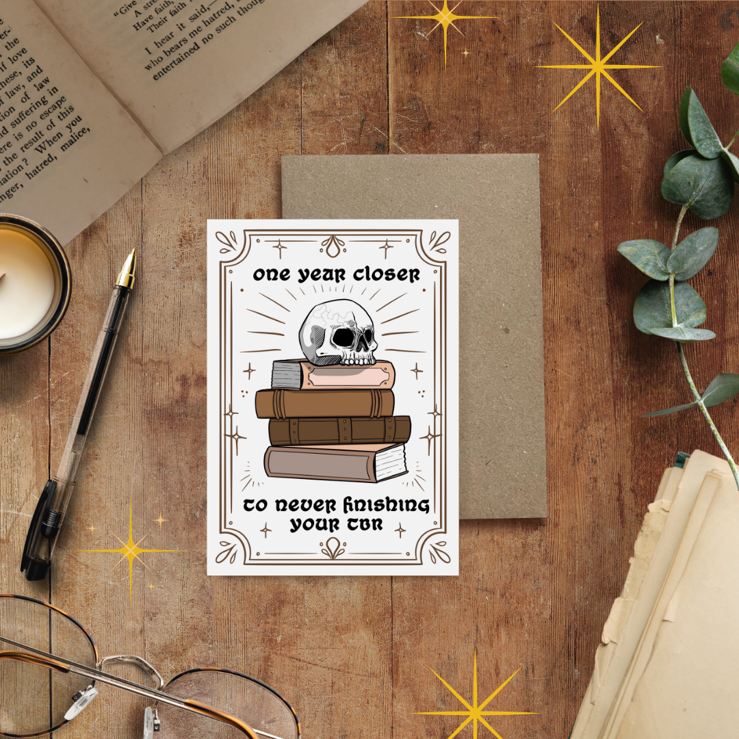 Never Ending TBR, Birthday Card