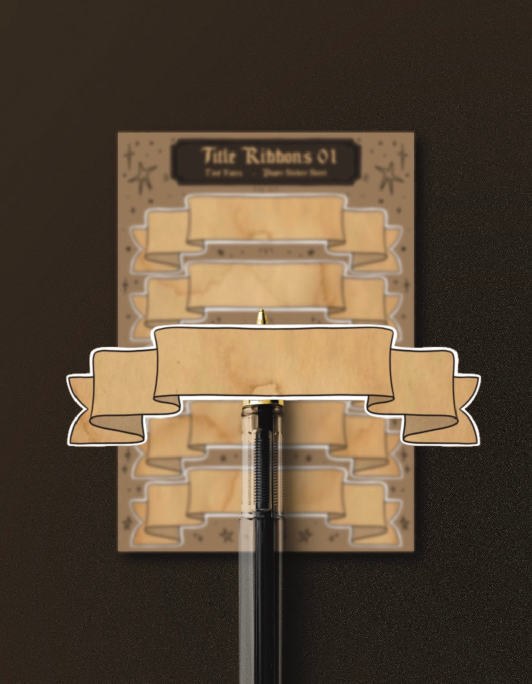 Ribbon Title 01, Sticker Sheet