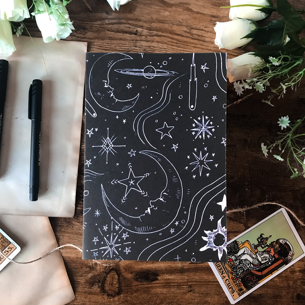Celestial A5 Softcover Notebook, Handmade and Eco Stationery – Tied Fates