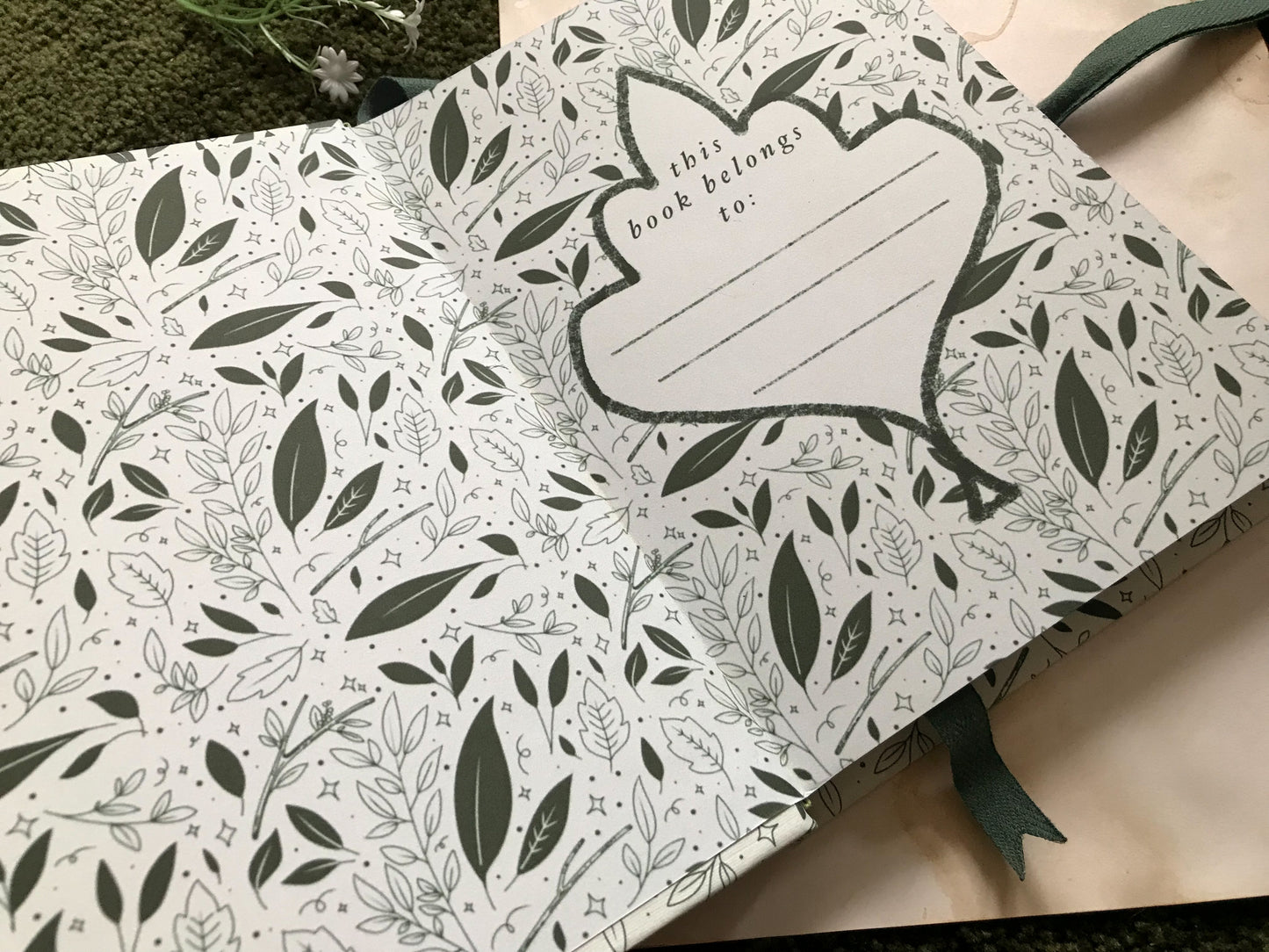 Leaf Pattern, Hardback Notebook