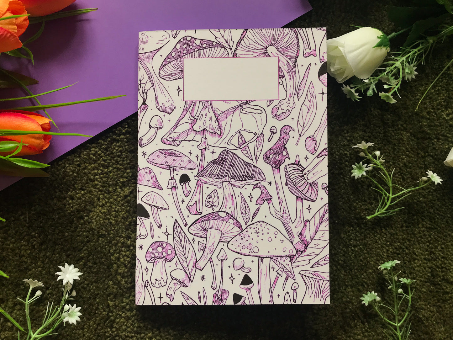 Shrooms, A5 Softcover Notebook