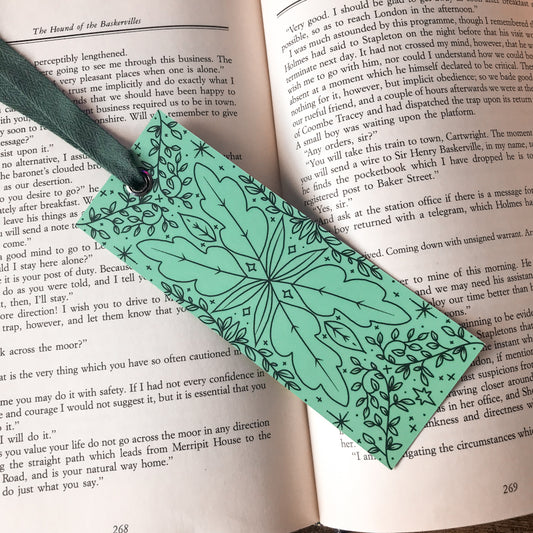 Green Leaves Bookmark