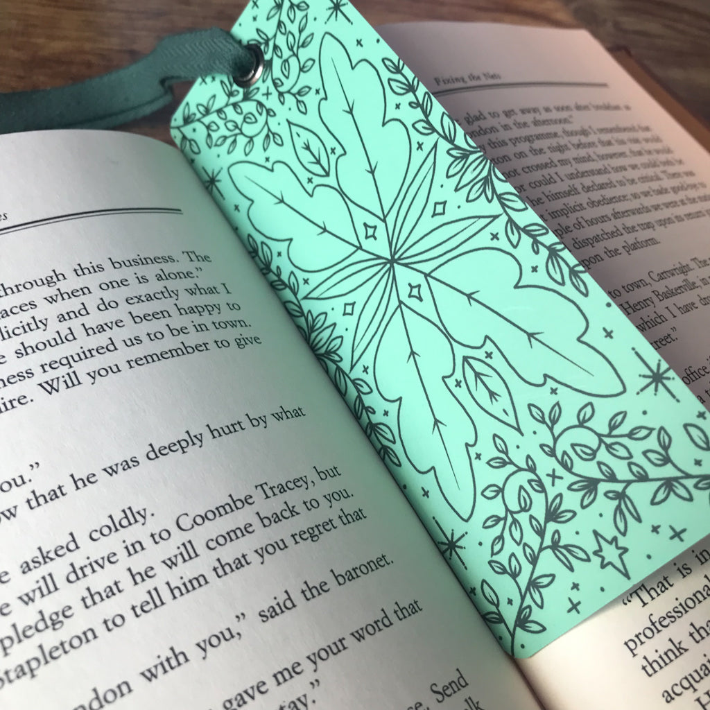 Green Leaves Bookmark