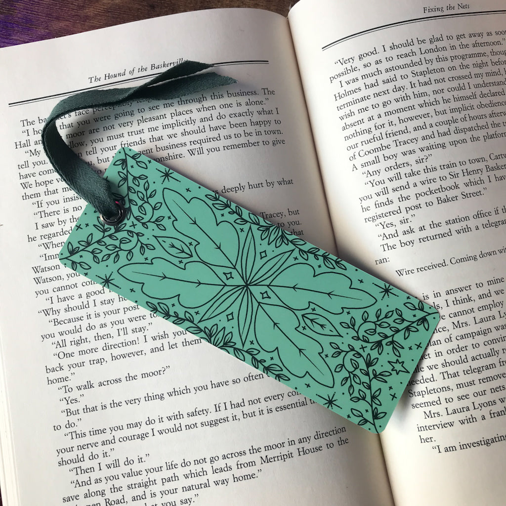 Green Leaves Bookmark