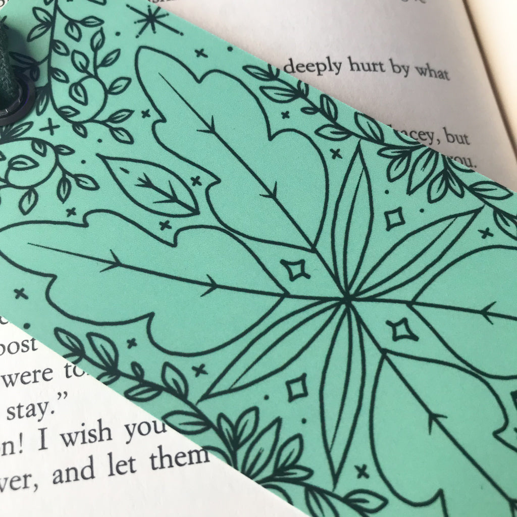 Green Leaves Bookmark